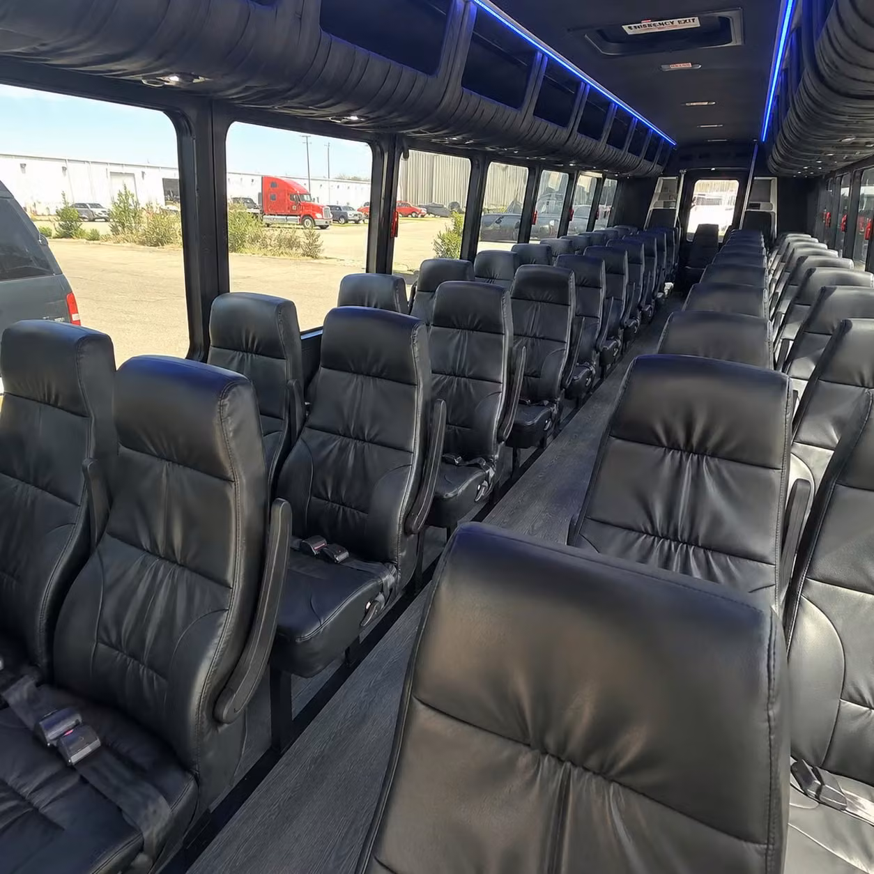 25 passenger minibus inside