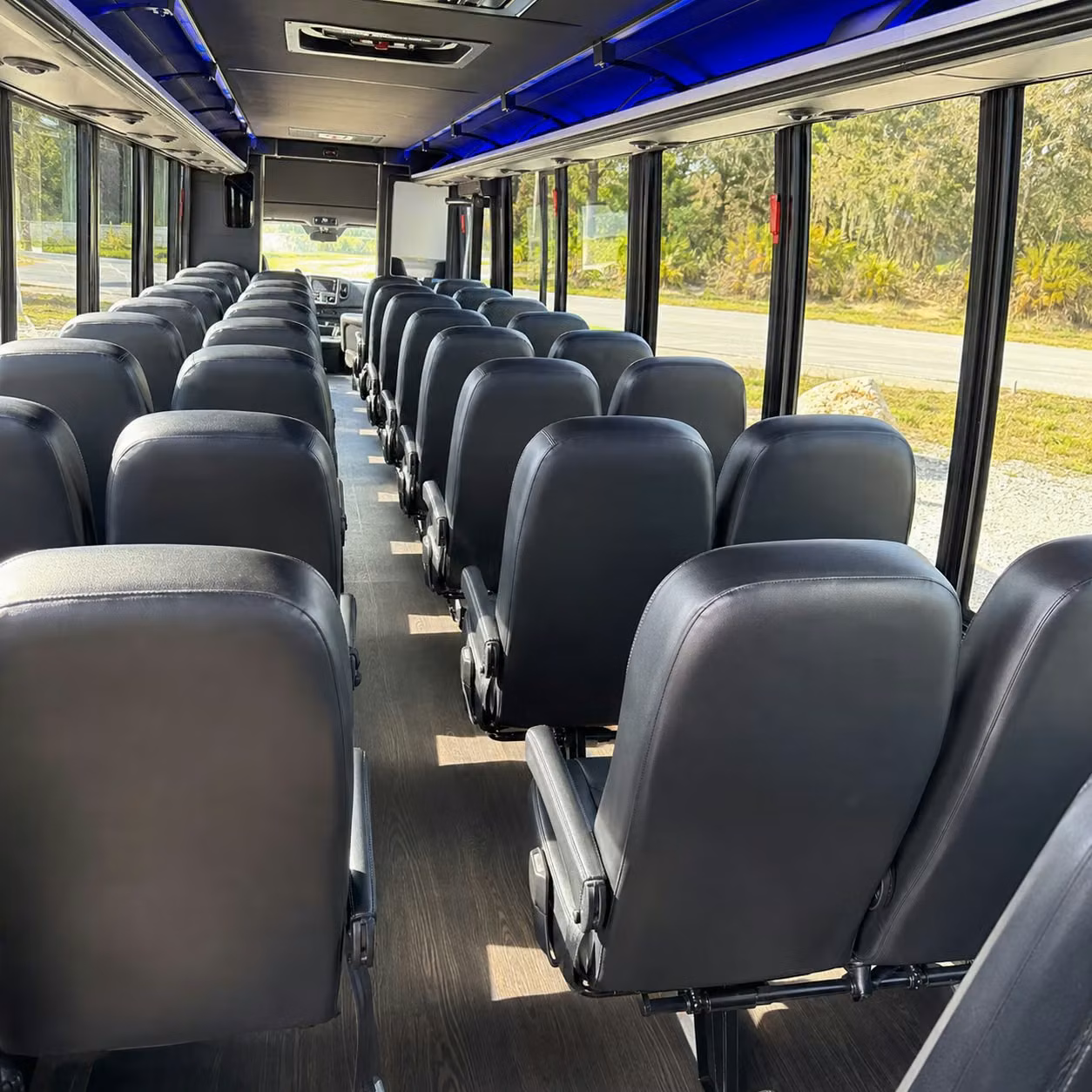 30 passenger minibus inside