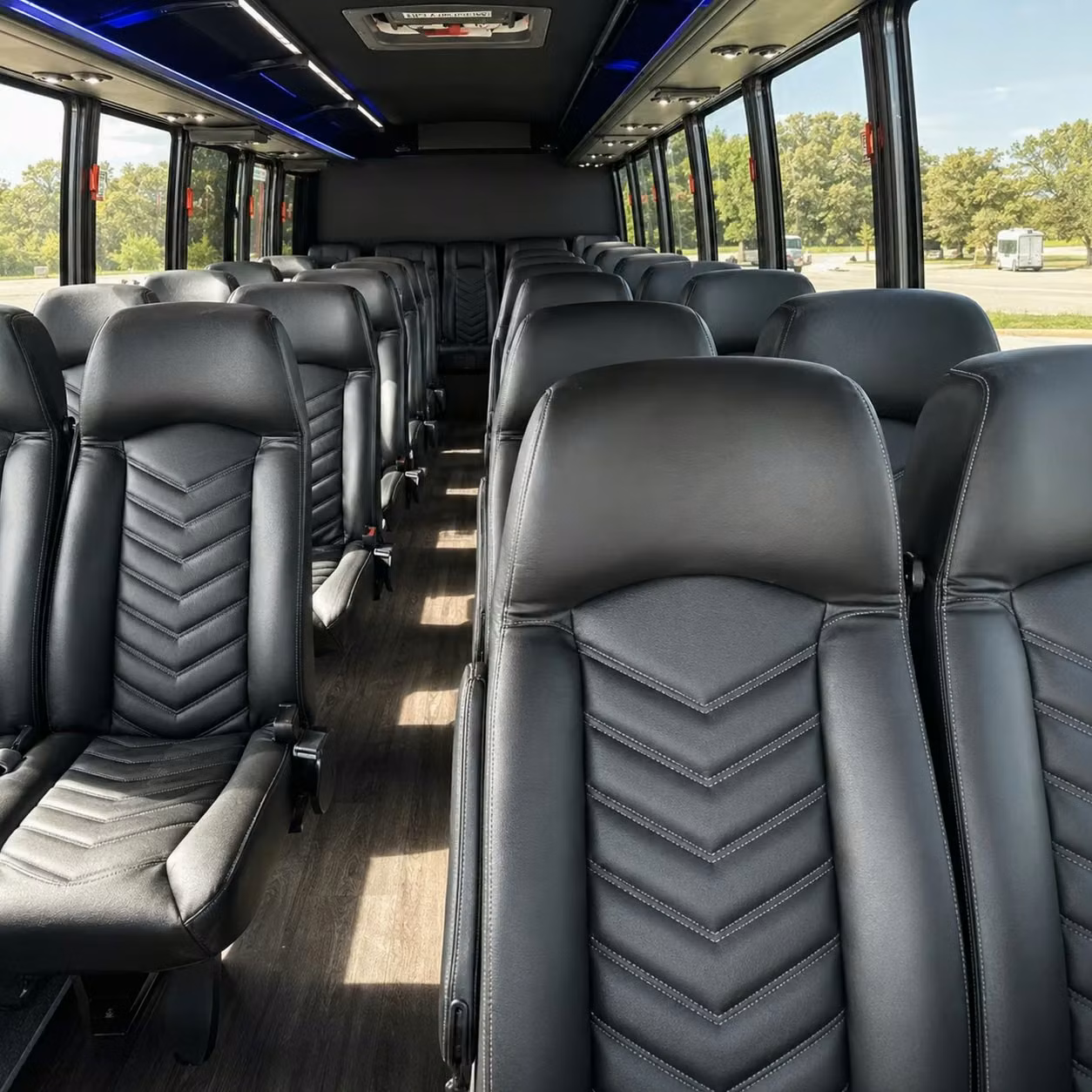 30 passenger minibus interior