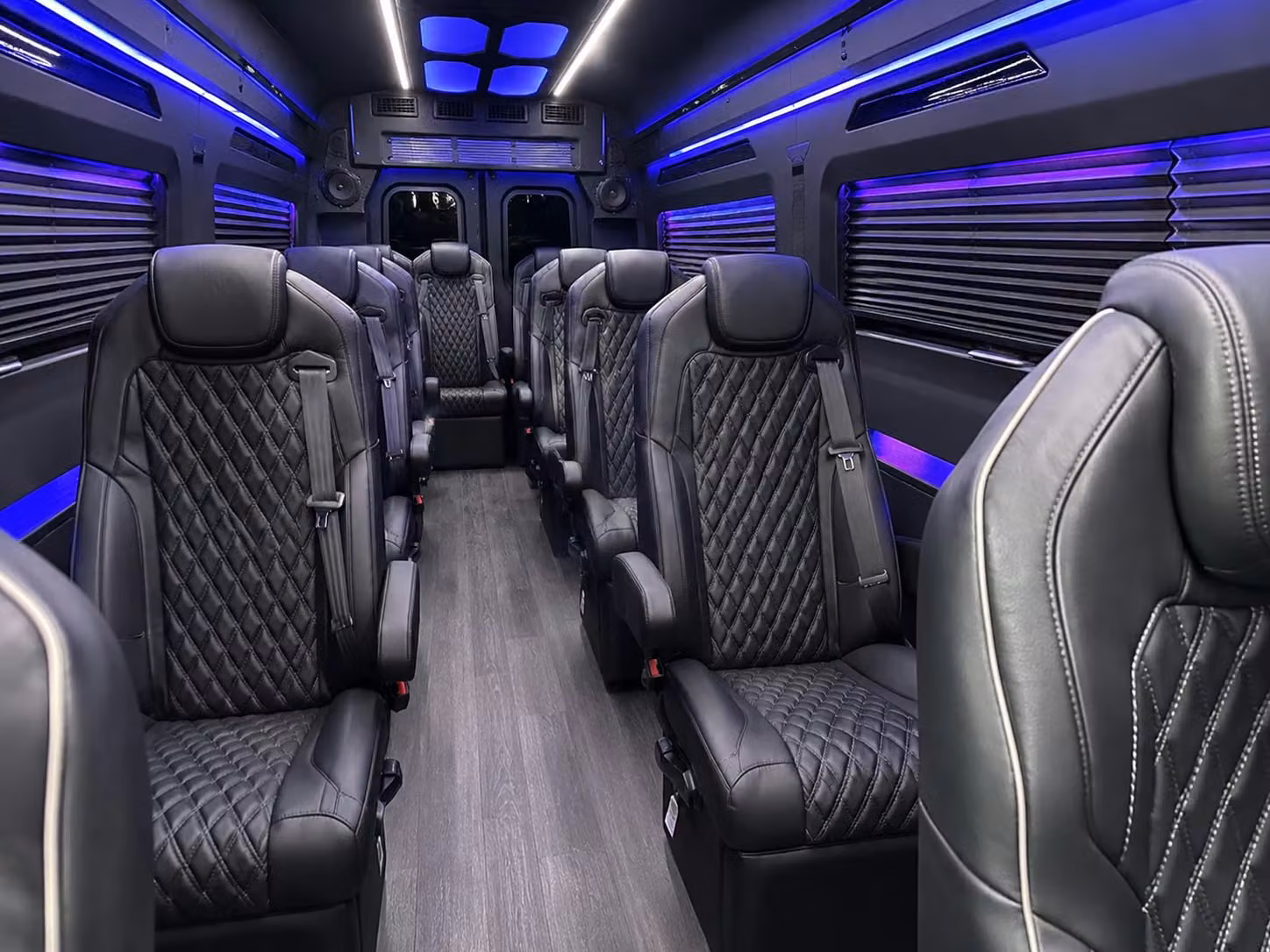 sprinter van with driver inside