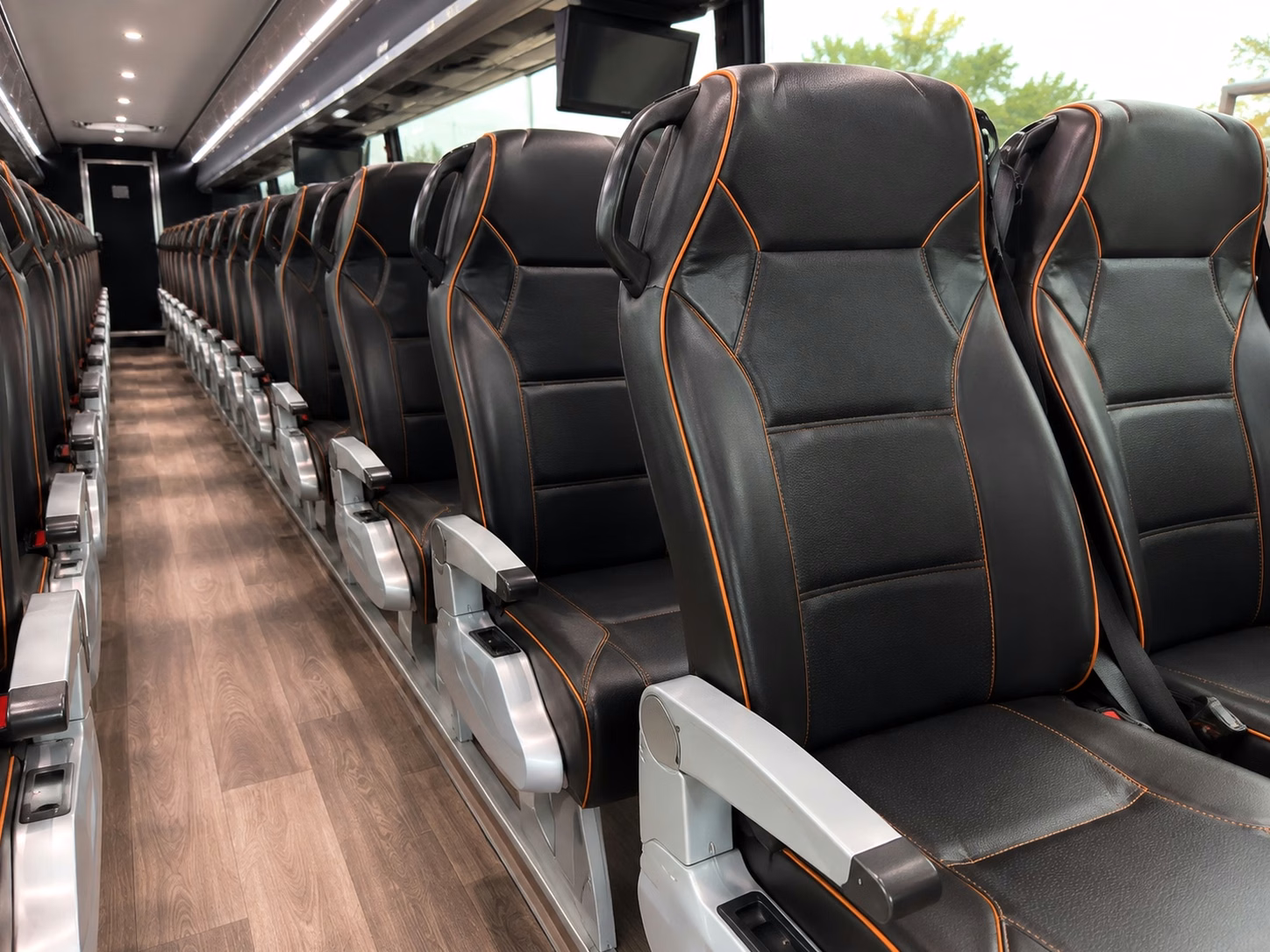 stockton charter bus interior